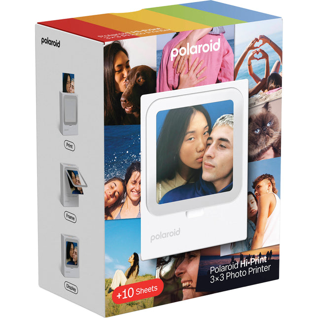 Polaroid Hi-Print Impresora de Fotos Portátil 3x3 Bluetooth USB-C 10 Hojas