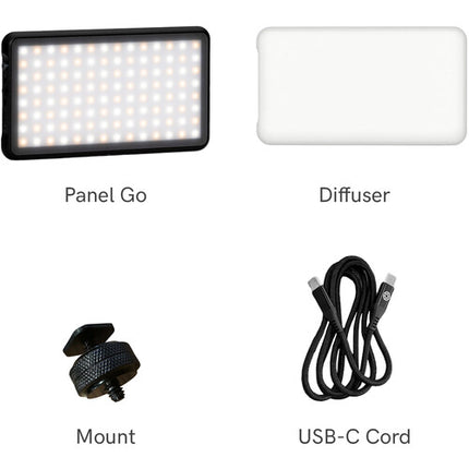 Lume Cube Panel GO Luz LED Bicolor Control 3200-5600K 1050 Lux 4.8x2.6 pulgadas