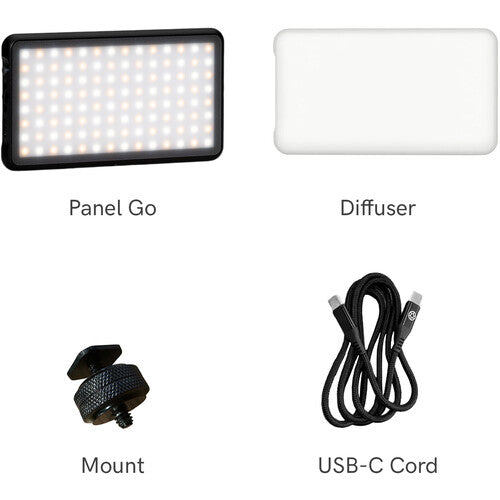 Lume Cube Panel GO Luz LED Bicolor Control 3200-5600K 1050 Lux 4.8x2.6 pulgadas