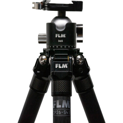 FLM CP26-S4 II Trípode Fibra Carbono 54" Carga 22 lb Kit Completo