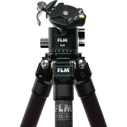 FLM CP26-S4 II Trípode Fibra Carbono 54" Carga 22 lb Kit Completo