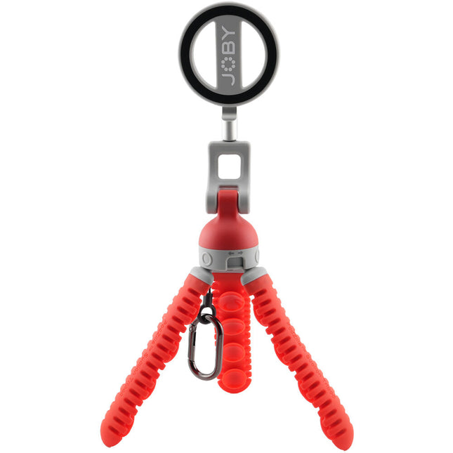 JOBY PZ01 Podzilla Trípode con Ventosa y Montura MagSafe Rojo Compacto y Ligero
