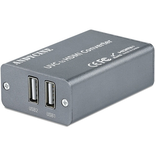 ANDYCINE Convertidor USB-A UVC a HDMI 4K30 con doble entrada USB-A