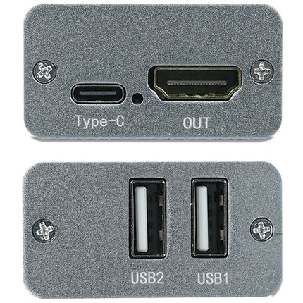ANDYCINE Convertidor USB-A UVC a HDMI 4K30 con doble entrada USB-A