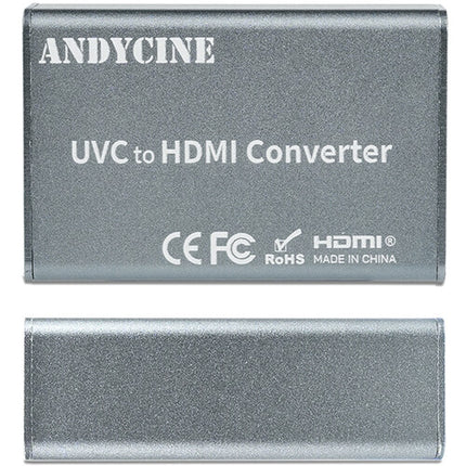 ANDYCINE Convertidor USB-A UVC a HDMI 4K30 con doble entrada USB-A