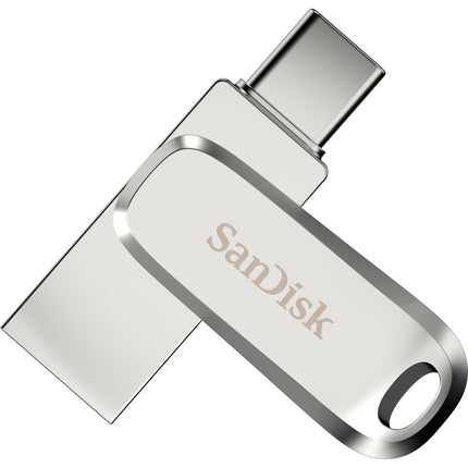 SanDisk 256GB Ultra Dual Drive Luxe USB 3.2 Gen 1 Memoria Flash 400 MB/s Plata USB-C USB-A
