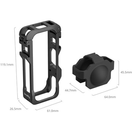 SmallRig Cage para Cámara Insta360 X4 Air con Montura Cold Shoe y Protector de Lente
