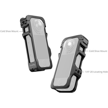 SmallRig Cage para Cámara Insta360 X4 Air con Montura Cold Shoe y Protector de Lente