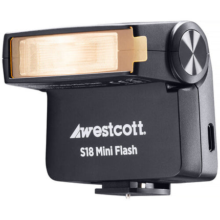 Westcott S18 Mini Flash flash portátil 1250mAh batería recargable y 5 geles de color