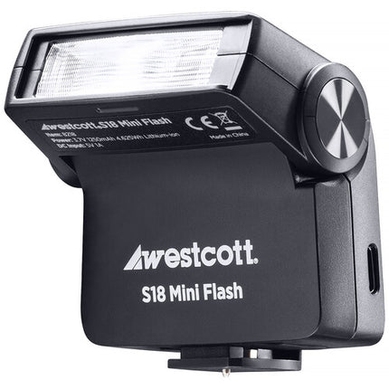 Westcott S18 Mini Flash flash portátil 1250mAh batería recargable y 5 geles de color