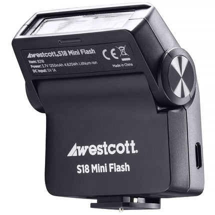 Westcott S18 Mini Flash flash portátil 1250mAh batería recargable y 5 geles de color