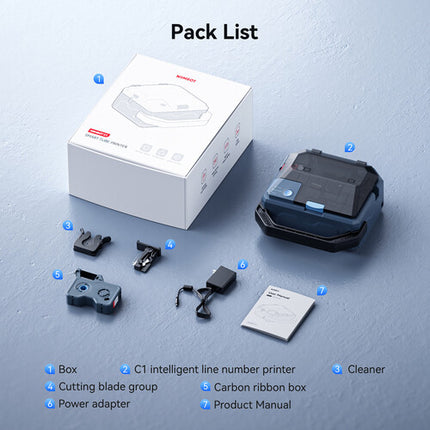 NIIMBOT C1 Impresora Inalámbrica de Tubos 300 dpi Batería 2600mAh