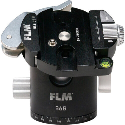 FLM 36G Cabezal esférico con abrazadera palanca Arca tipo QLB-50 capacidad 39.6 lb aluminio