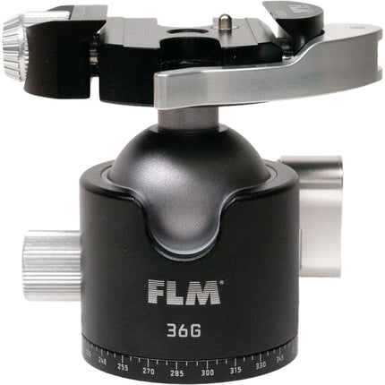 FLM 36G Cabezal esférico con abrazadera palanca Arca tipo QLB-50 capacidad 39.6 lb aluminio