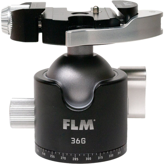 FLM 36G Cabezal esférico con abrazadera palanca Arca tipo QLB-50 capacidad 39.6 lb aluminio