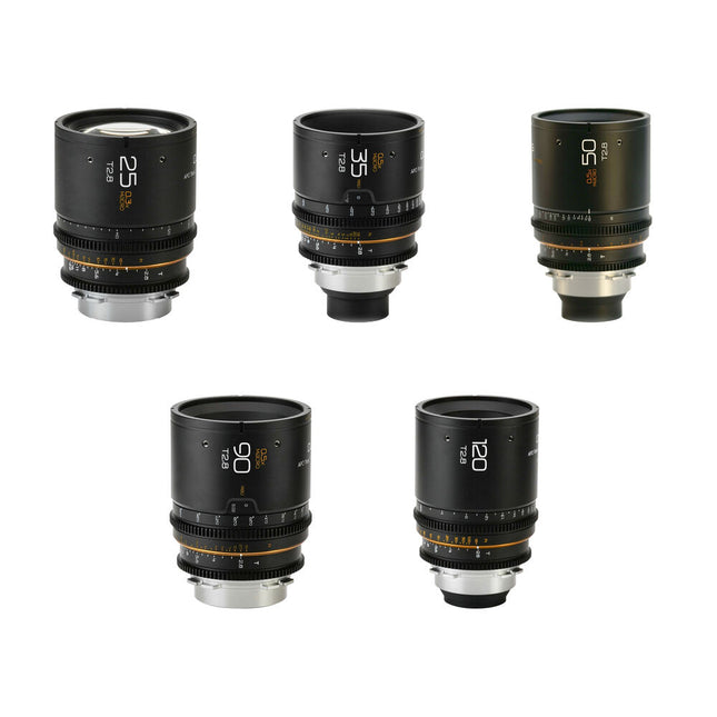 Dulens APO Close-Focus Triassic Prime Kit de lentes 25 35 50 90 120mm T2.8