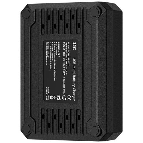 JJC Cargador Múltiple para Baterías Ricoh DB-120 Carga Triple USB-C