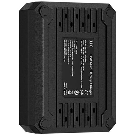 JJC Cargador Múltiple para Baterías Ricoh DB-120 Carga Triple USB-C