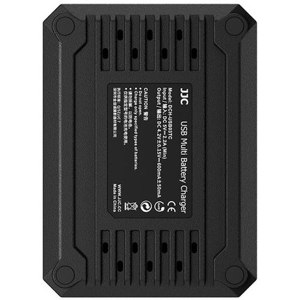 JJC Cargador Múltiple para Baterías Ricoh DB-120 Carga Triple USB-C
