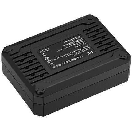 JJC Cargador Múltiple para Baterías Ricoh DB-120 Carga Triple USB-C