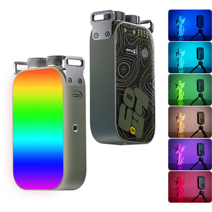 PHOTOOLEX TOFU BRO Luz LED RGB portátil 375 Lux Batería 7500mAh Kit básico