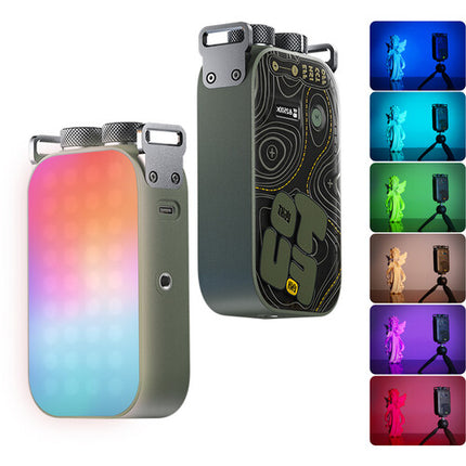 PHOTOOLEX TOFU BRO Luz LED RGB portátil 375 Lux Batería 7500mAh Kit básico