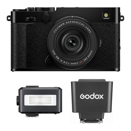 FUJIFILM X-E5 Cámara sin Espejo 40.2MP 6.2K Video con Flash y Lente 23mm f/2.8