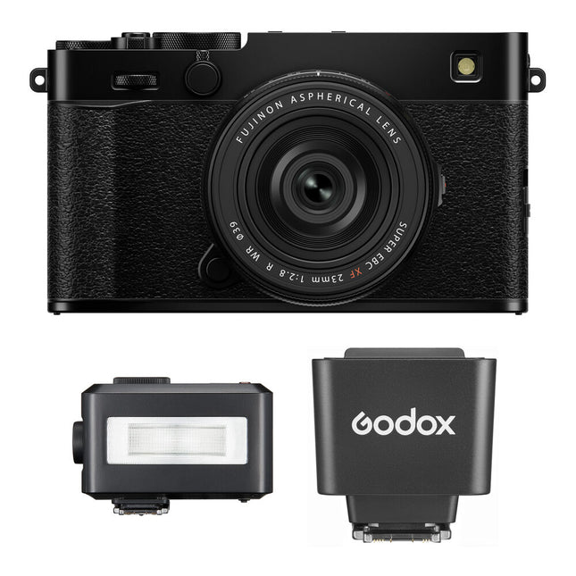 FUJIFILM X-E5 Cámara sin Espejo 40.2MP 6.2K Video con Flash y Lente 23mm f/2.8