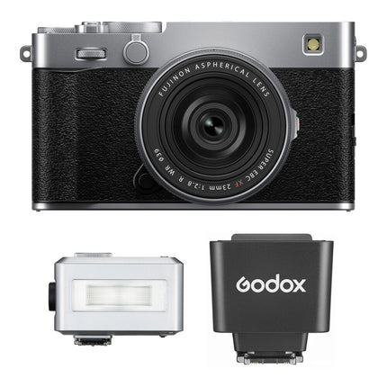 FUJIFILM X-E5 Cámara sin Espejo 40.2MP 7-Stops Estabilizador Kit Plata