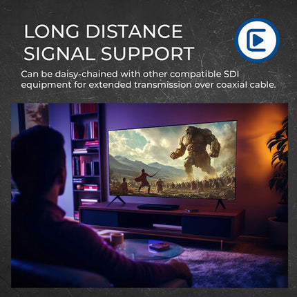 OREI Convertidor de Video SDI a HDMI 1080p60 3G/HD/SD-SDI con Bucle SDI