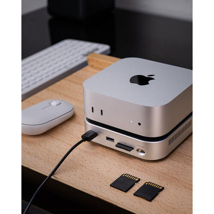 Atech Flash Technology Blackjet MiniRaiden Dock Thunderbolt 5 para Mac Mini M4 Pro 80 Gb/s 8K60