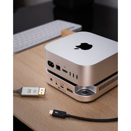 Atech Flash Technology Blackjet MiniRaiden Dock Thunderbolt 5 para Mac Mini M4 Pro 80 Gb/s 8K60