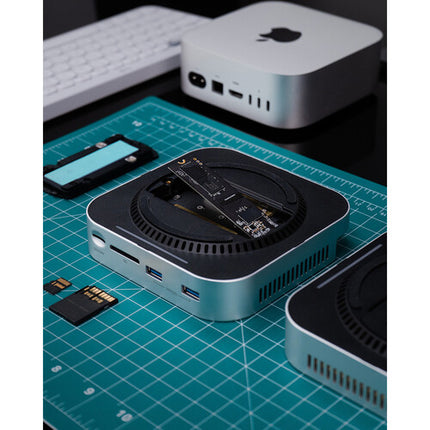 Atech Flash Technology Blackjet MiniRaiden Dock Thunderbolt 5 para Mac Mini M4 Pro 80 Gb/s 8K60