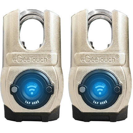 eGeeTouch Candado inteligente exterior antipunzón 5ª gen 2 unidades IP66 resistente