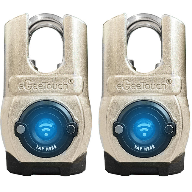 eGeeTouch Candado inteligente exterior antipunzón 5ª gen 2 unidades IP66 resistente