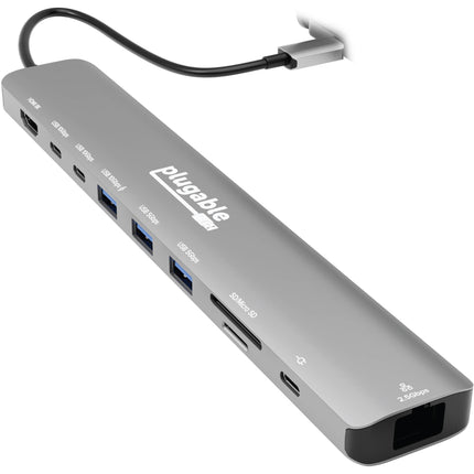 Plugable 10 en 1 Hub USB-C 3.2 Gen 2 con Salida 8K30 y Carga 140W