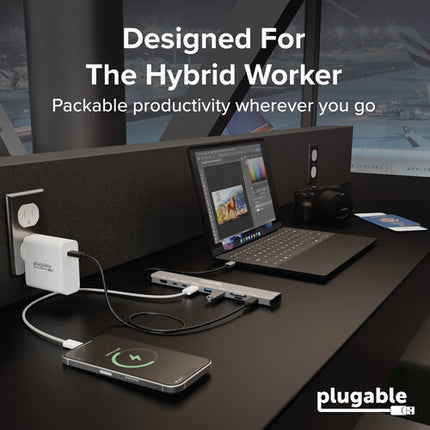Plugable 10 en 1 Hub USB-C 3.2 Gen 2 con Salida 8K30 y Carga 140W