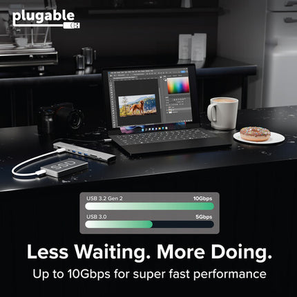 Plugable 10 en 1 Hub USB-C 3.2 Gen 2 con Salida 8K30 y Carga 140W