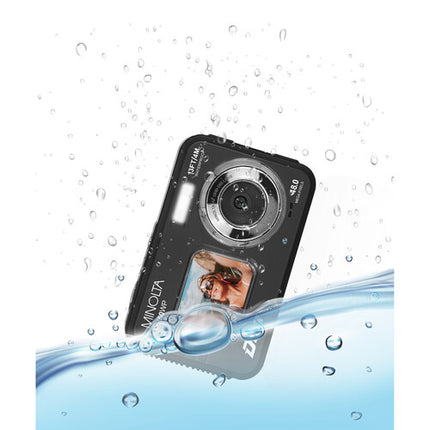 Minolta MN50WP Cámara Digital Sumergible 48MP 5K Video 32GB microSD