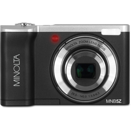 Minolta MNB5Z Cámara Digital 56MP Zoom Óptico 5x Pantalla Táctil 2.8" Pack Completo