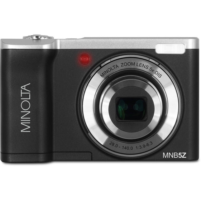 Minolta MNB5Z Cámara Digital 56MP Zoom Óptico 5x Pantalla Táctil 2.8" Pack Completo