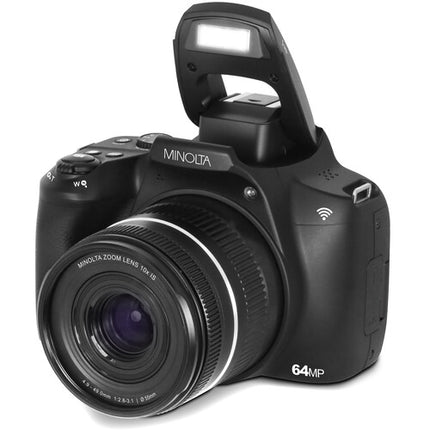 Minolta MNB10Z Cámara Digital Negra 64MP Zoom 10x 32GB Incluida