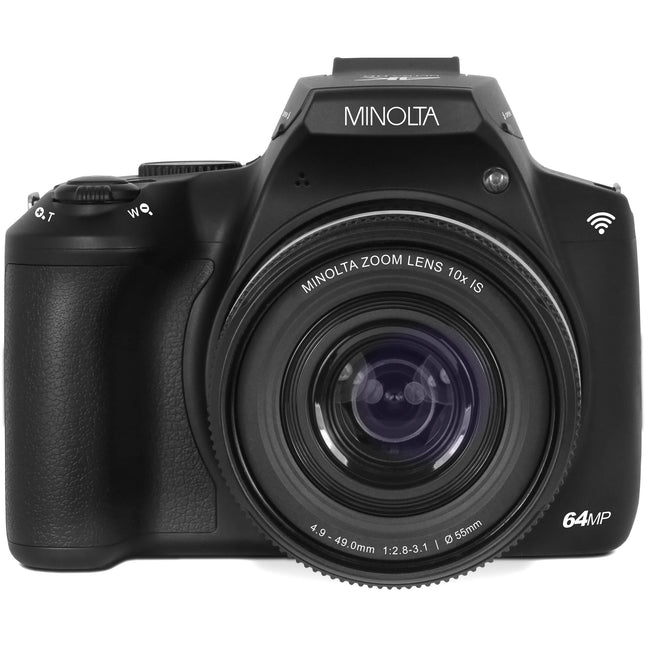 Minolta MNB10Z Cámara Digital Negra 64MP Zoom 10x 32GB Incluida