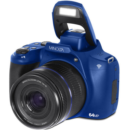 Minolta MNB10Z Cámara Digital Azul 64MP Zoom 10x 32GB