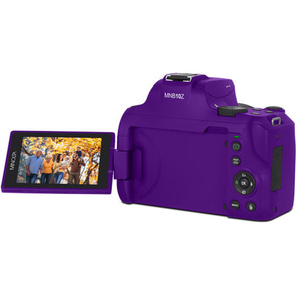Minolta MNB10Z Cámara Digital Morada 64MP Zoom Óptico 10x 32GB