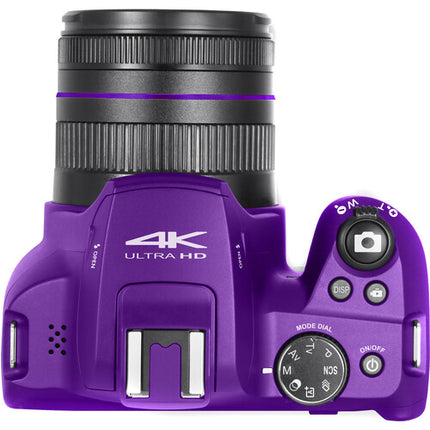 Minolta MNB10Z Cámara Digital Morada 64MP Zoom Óptico 10x 32GB