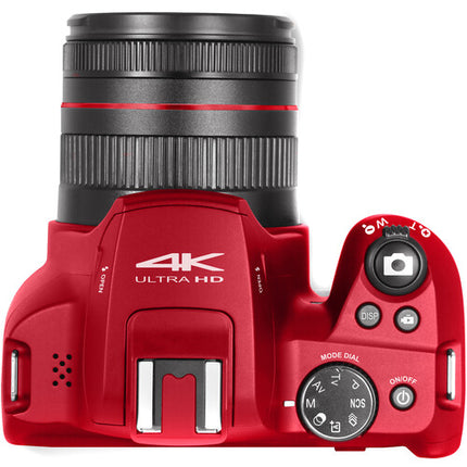 Minolta MNB10Z Cámara Digital Roja 64MP Zoom 10x 32GB Incluida