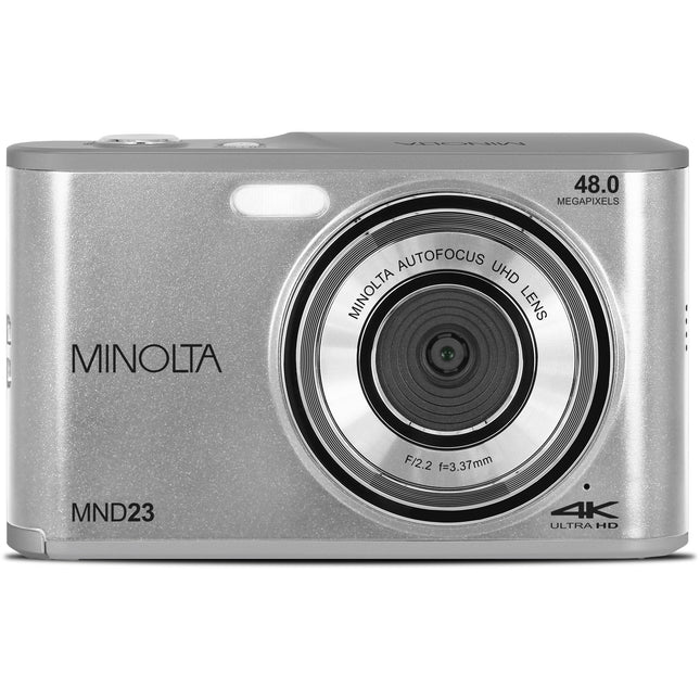 Minolta MND23 Cámara Digital Plata 48MP 16x Zoom 32GB microSD