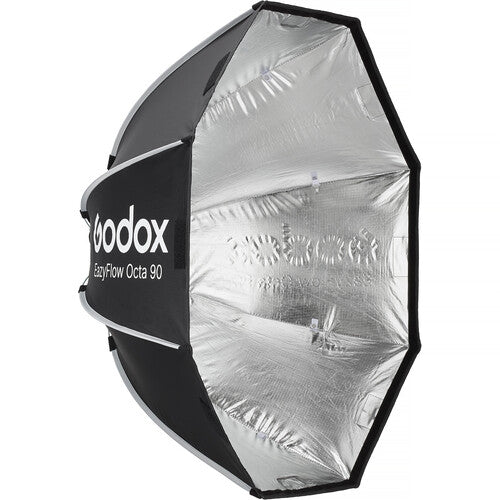 Godox EazyFlow Octa 90 Softbox Plegable 90 cm Profundidad 41 cm con Anillo Bowens y Difusores
