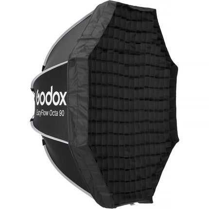 Godox EazyFlow Octa 90 Softbox Plegable 90 cm Profundidad 41 cm con Anillo Bowens y Difusores